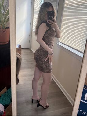 American Apparel Faux Lace Bodycon Dress